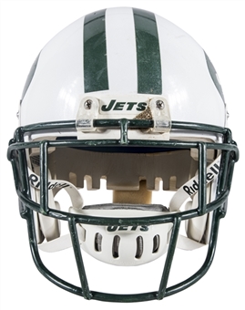 2004 Jerricho Cotchery Game Used & Photo Matched New York Jets Rookie Season Helmet (Cotchery LOA & Resolution Photomatching) 